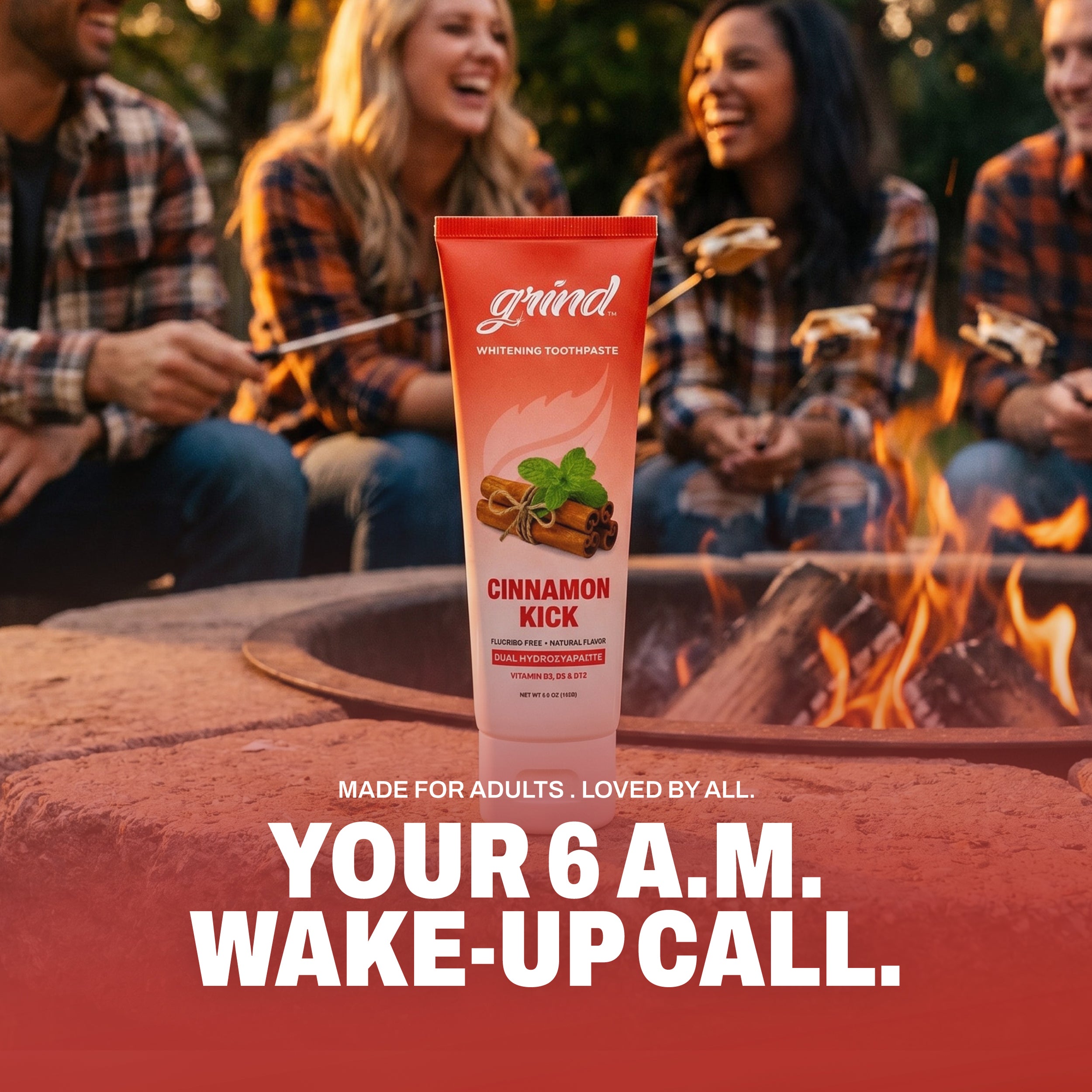 Grind Cinnamon Kick natural cinnamon flavor toothpaste
