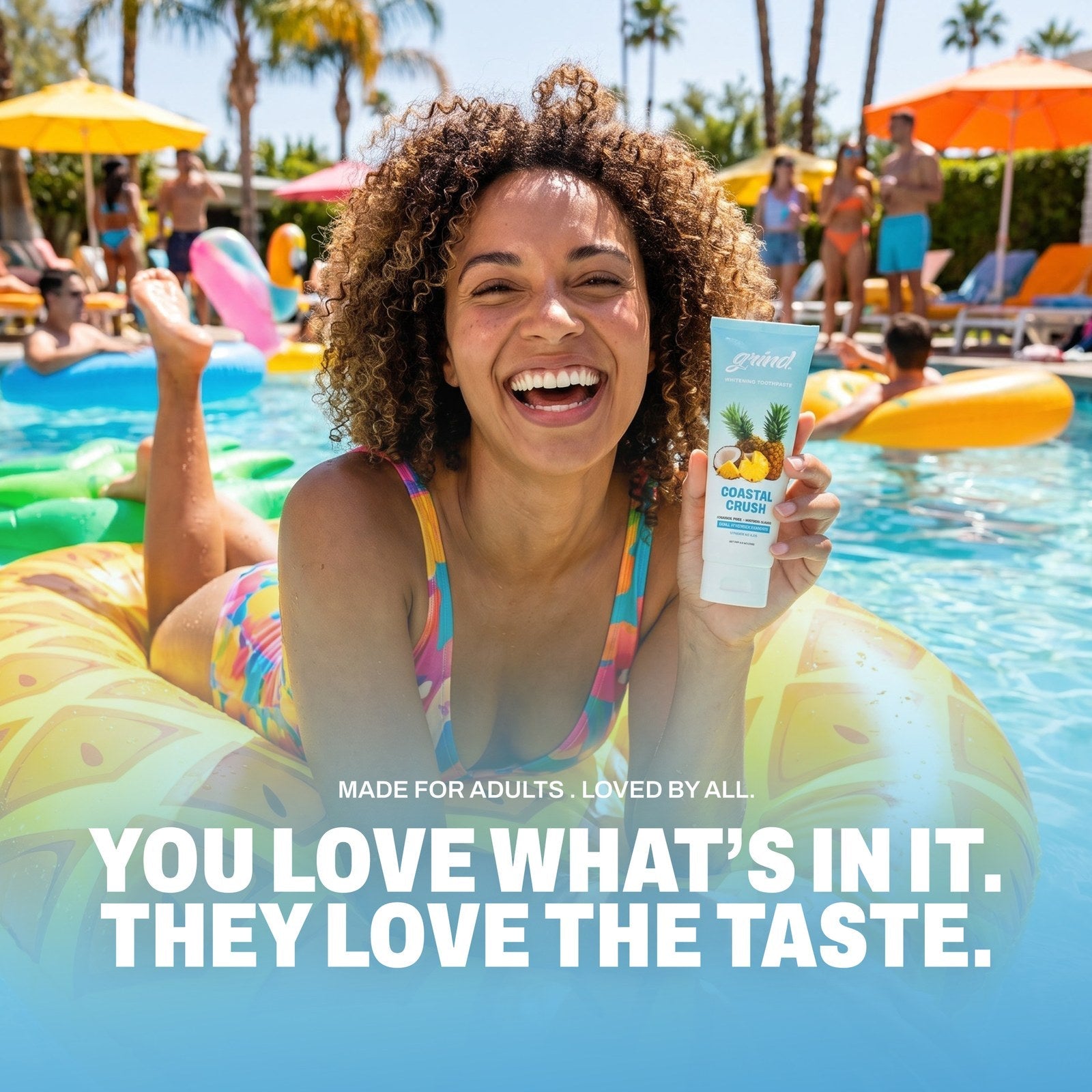 Coastal Crush tropical flavor toothpaste
